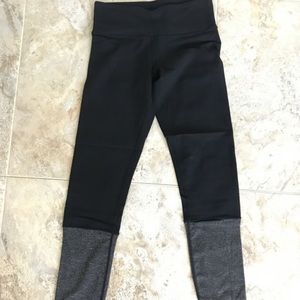 Lululemon 7/8 Leggings Black/Gray Size 4